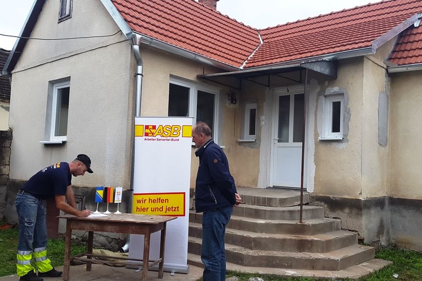 Neues Haus für Familien in Bosnien, hier: Domaljevac