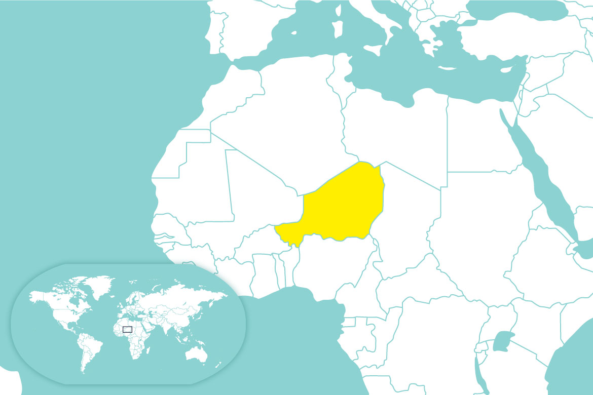 Länderkarte Niger