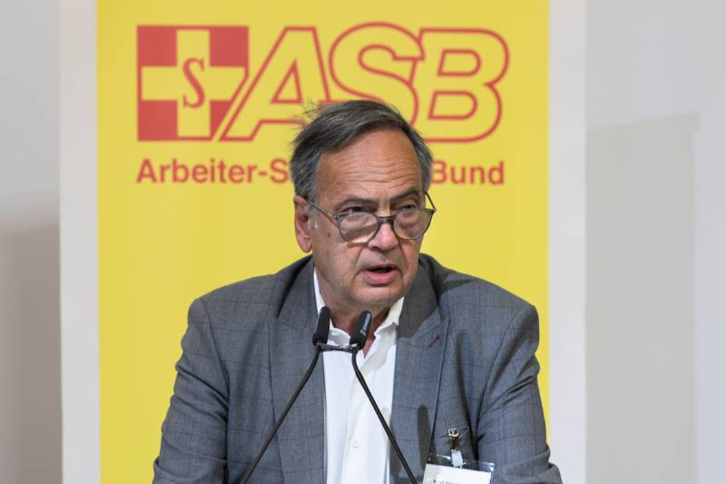 Knut Fleckenstein, Bundesvorsitzender des ASB, eröffnete den Bevölkerungsschutzkongress. Foto: Katarzyna Mazur