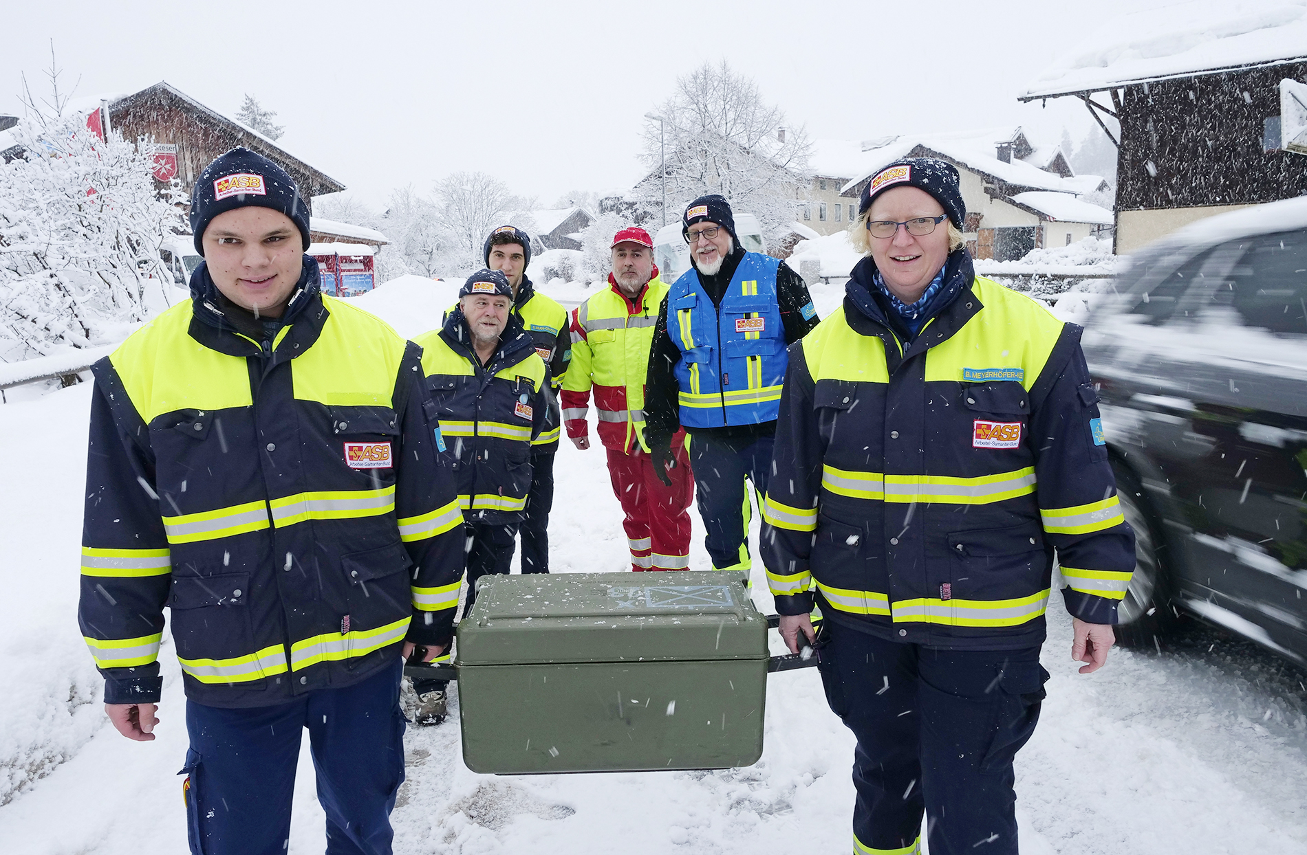 Samariter im Einsatz gegen das Schneechaos