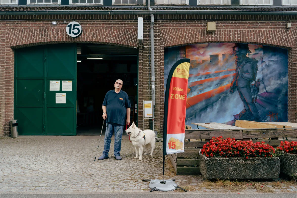 Wenn die Hitze kommt, öffnet Halle 15 ihre Türen