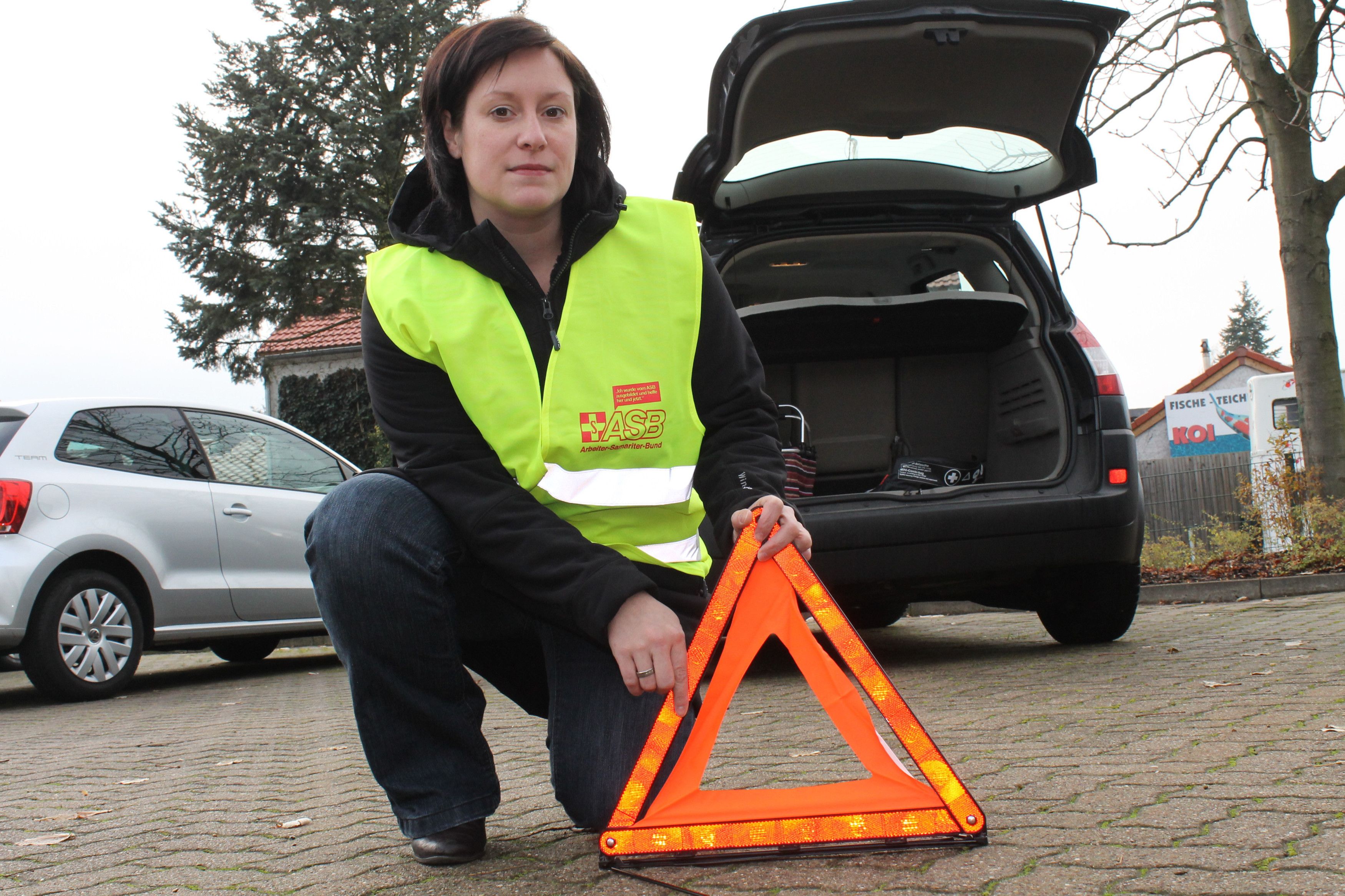 Warnweste fuer Autofahrer