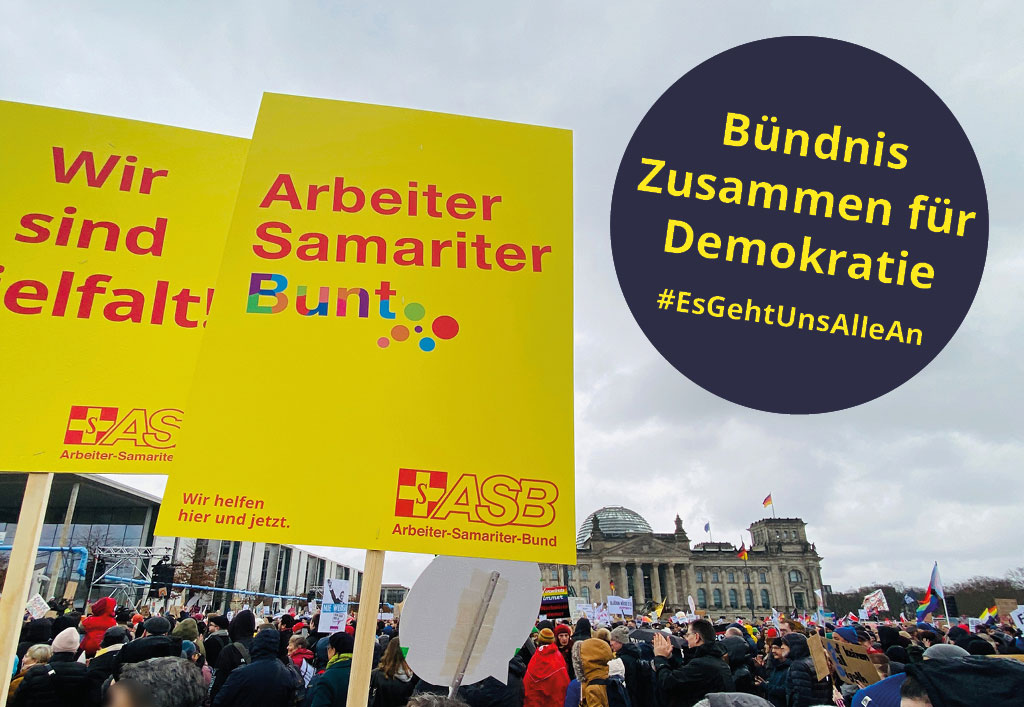 ASB tritt Bündnis für <br>Demokratie bei