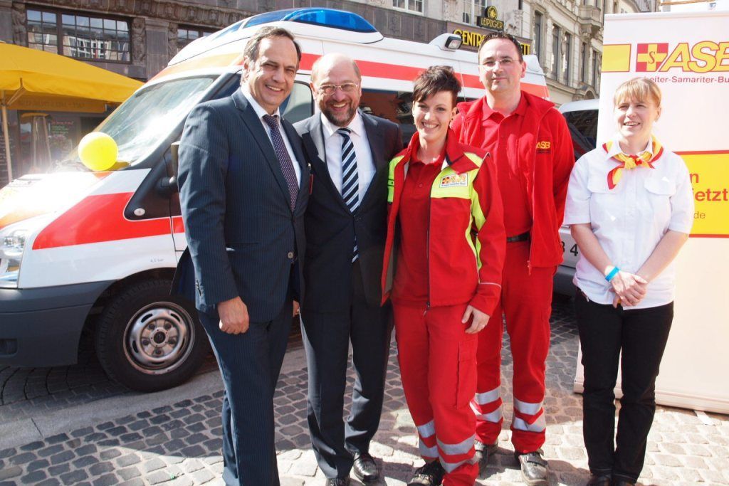 ASB Leipzig sichert SPD-Jubiläum ab