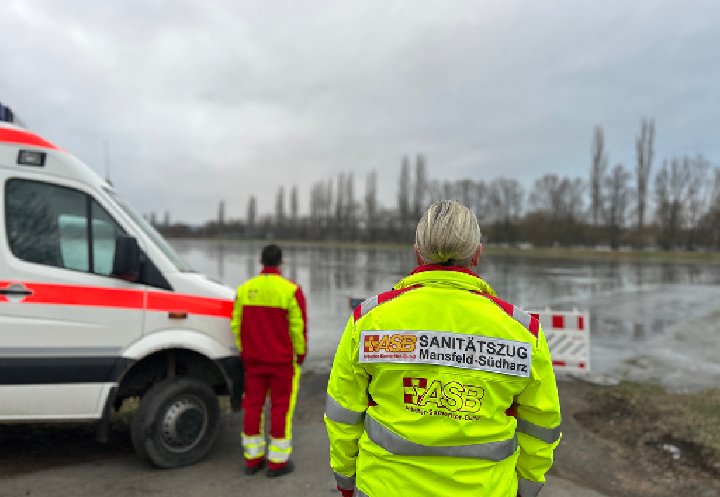 ASB hilft im Hochwassergebiet