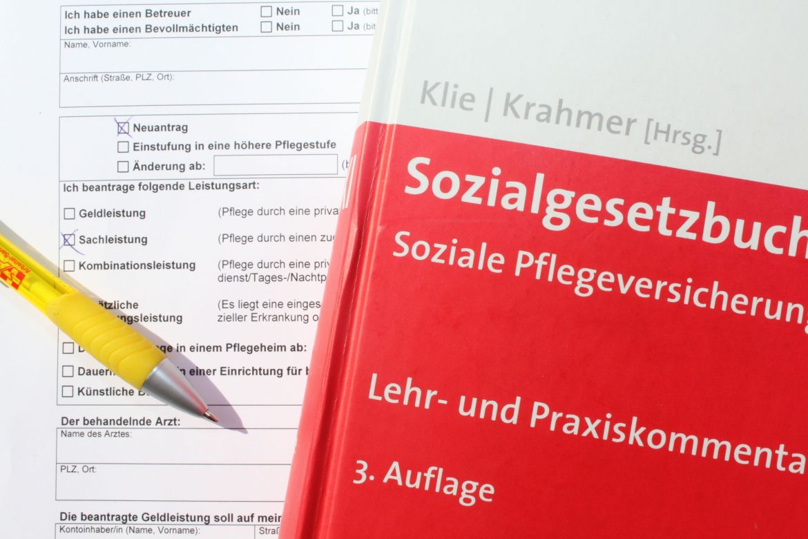 Antrag auf Leistungen der Pflegeversicherung