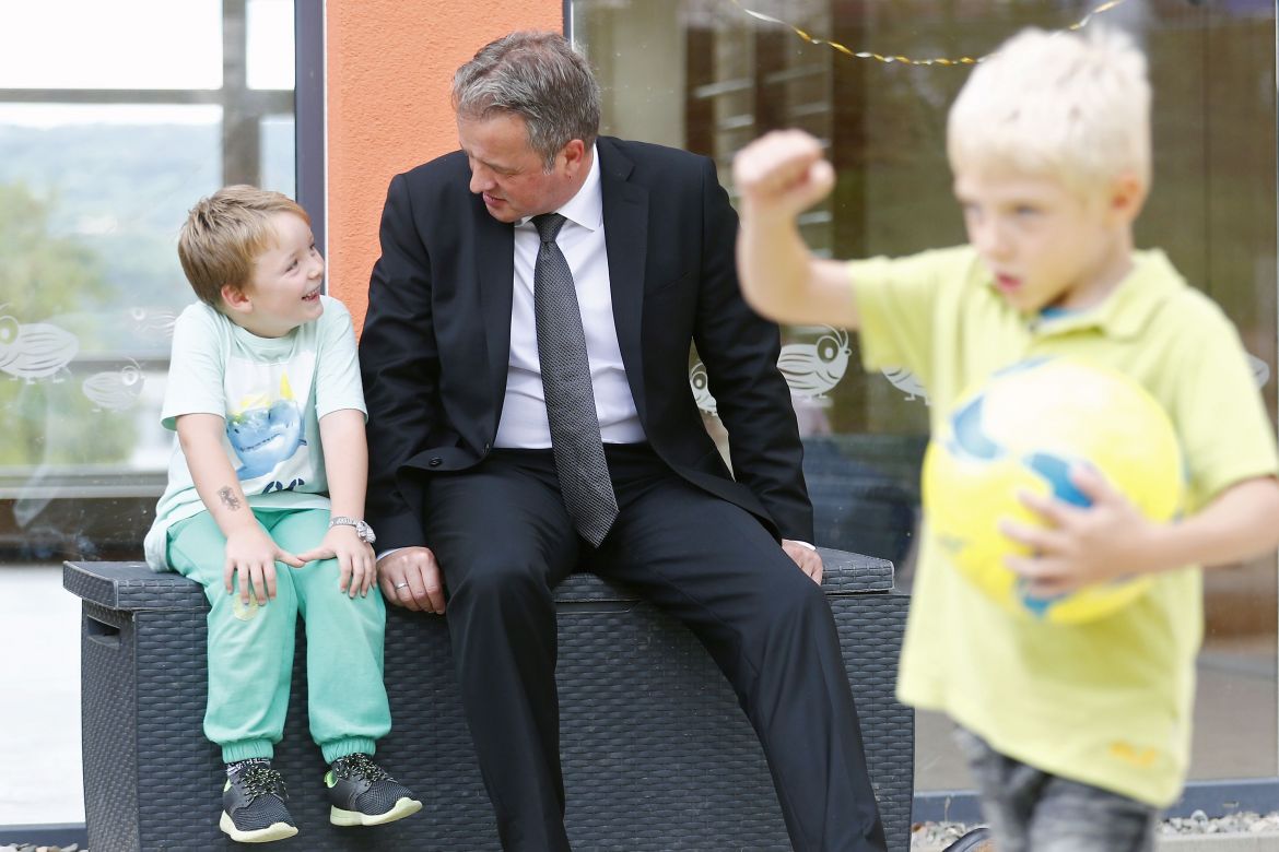ASB-Bundesgeschäftsführer Ulrich Bauch besucht eine der Kitas des ASB Jena