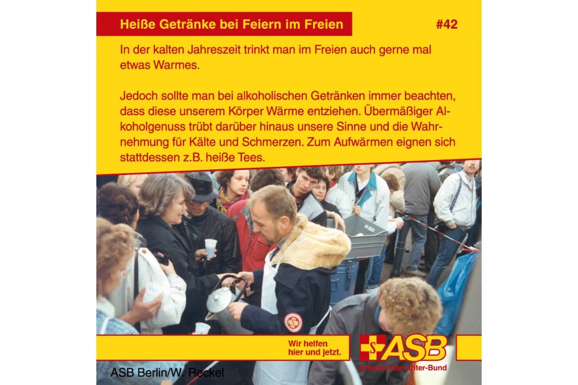 Erste-Hilfe-Tipp Nr. 42: Heiße Getränke bei Feiern im Freien