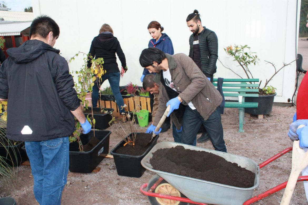 Campgarden ASB-Fluechtlingsunterkunft Papenreye