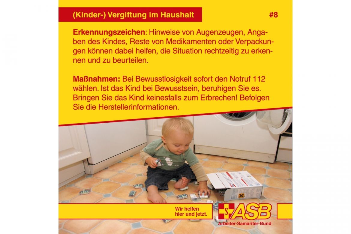 (Kinder-) Vergiftung im Haushalt