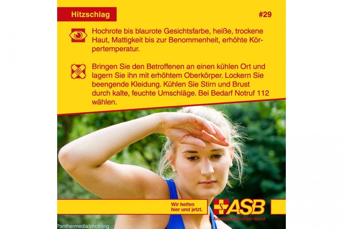 Erste-Hilfe-Tipp Nr. 29: Hitzschlag