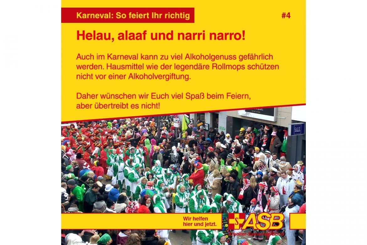 Erste-Hilfe-Tipp zu Karneval