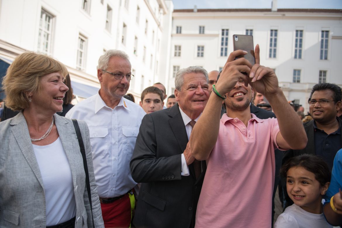 Gauck-Besuch in Wilmersdorf