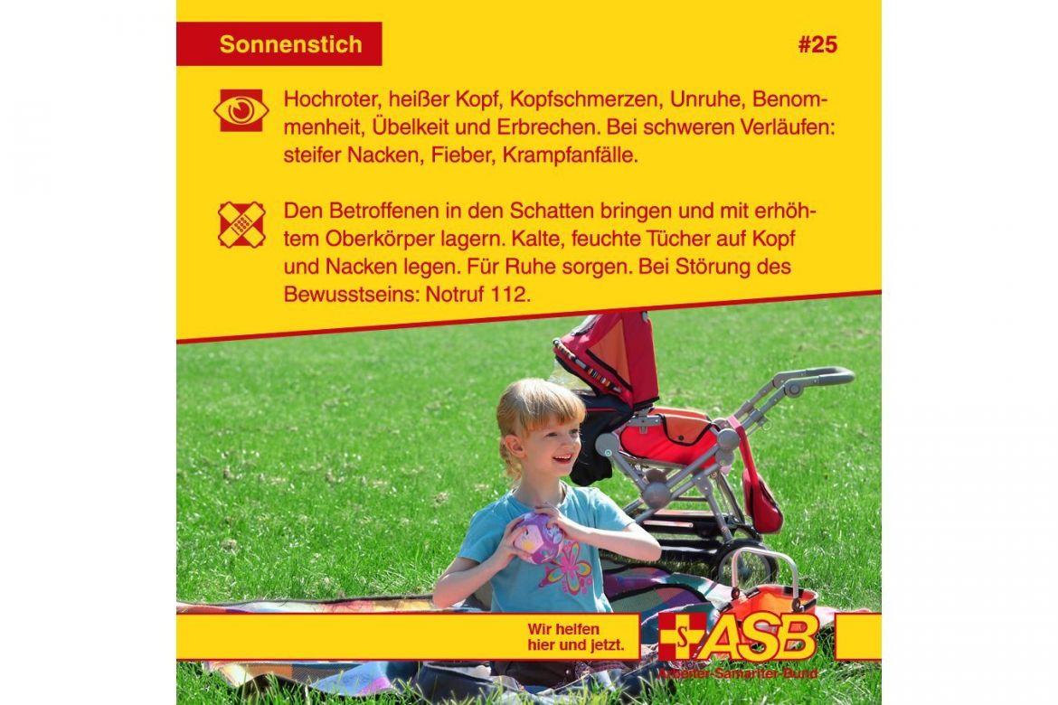 Erste-Hilfe-Tipp Sonnenstich