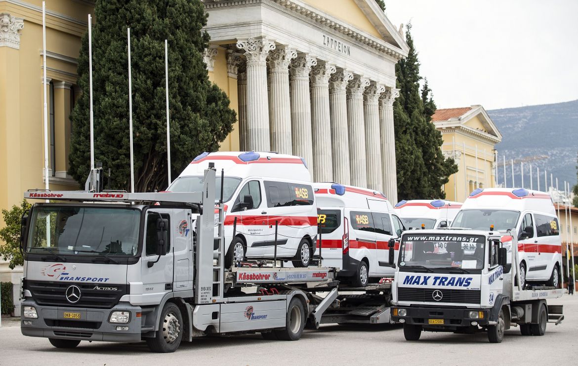 Weiterreise der Fahrzeuge zu den griechischen Inseln