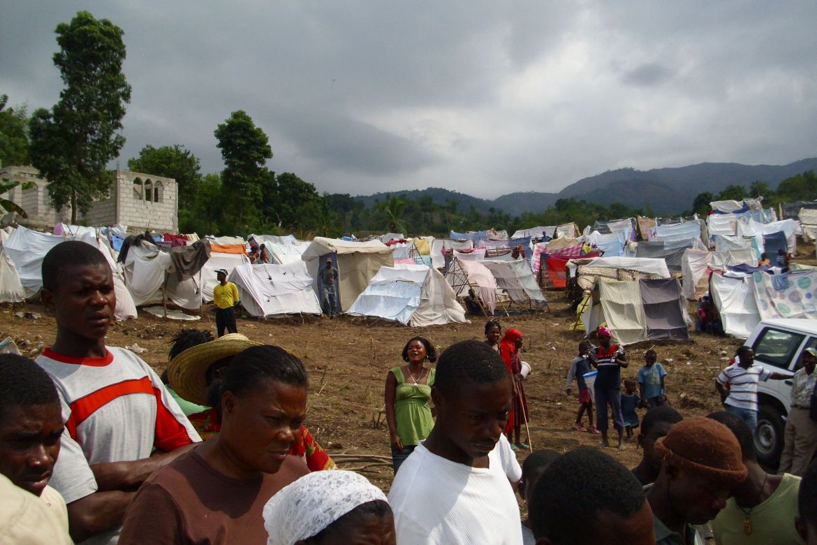 Notunterkünfte nach dem Erdbeben in Haiti