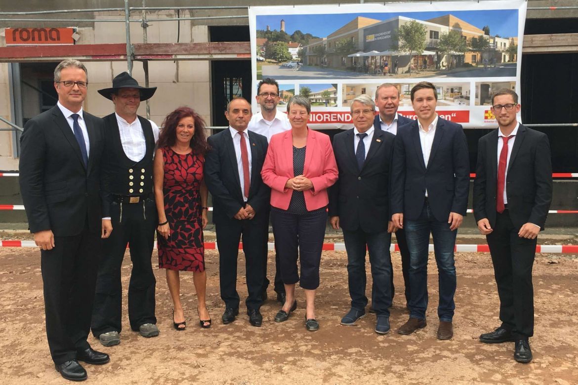 Richtfest beim ASB Saarland in Kirkel mit Bundesministerin Barbara Hendricks und Bundesgeschäftsführer Ulrich Bauch