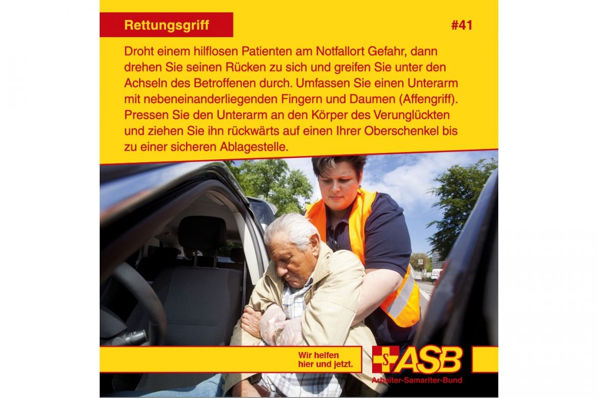 Erste-Hilfe-Tipp Nr. 41: Rettungsgriff